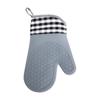Guantes de silicona para horno de cocina, de algodón grueso, resistentes al agua y a altas temperaturas, con aislamiento térmico para microondas
