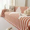 Tecido para Capa de Sofá Estilo Cream Outono e Inverno, Almofada de Sofá Chenille Antiderrapante à Prova d'Água, Toalha de Sofá Anti-Arranhão de Gato, Seda Gelada