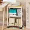 Estante para impresora, estantería para el hogar, organizador de libros usados, estante de almacenamiento de archivos de papel A4 de varias capas para oficina