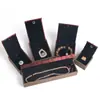 Caja para Colgante de Joyería de Poesía Antigua Caja de Embalaje con Borla Azul Roja Roja Almacenamiento de Colgantes de Collar Embalaje de Regalo