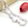 Pulsera de Piedra Cruda de Grava de Ágata Cristalina Desmagnetizada con Cuentas de Piedra Asimétrica Perforada Accesorios de Joyería DIY 5-8mm