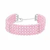 Moda Europeia e Americana Jóias Destaque ABS Popular Colar Feito à Mão Multi-camada Pérola Pescoço Cadeia Pescoço Acessórios Mulheres chocker