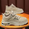 Zapatos de Otoño para Hombre Nuevos Zapatos Transpirables de Ropa de Trabajo Zapatos de Hombre de Estilo Coreano Modernos Combinan con Todo Antideslizantes Resistentes al Desgaste Tenis Deportivos Zapatos de Protección Laboral
