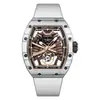 Reloj Mecánico Automático Completo Marca Bugatti Bonest Gatti Alemán Tipo Barril para Hombre en el Extranjero