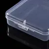 Esponja para Lavado Facial, Esponja para Polvos, Caja de Almacenamiento para Pestañas, Caja Vacía Rectangular de PP Transparente, Caja de Plástico con Tapa Abatible, Caja de Almacenamiento de Belleza, Almacenamiento