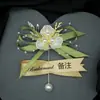 Flor de Muñeca para Dama de Honor Flor de Mano para Grupo Hermana de la Novia Estilo Bosque Boda Coreana Pulsera de Boda Padres Novio Padrinos Ramillete