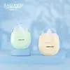 Botella antiarañazos de alta gama nueva 50 ml 70 ml botella dispensadora de loción de plástico azul claro botella vacía dispensadora de loción de aislamiento PE