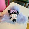 Peluche Kuromi de Dibujos Animados Rascador para el Cabello Muñeca de Resina Linda de Dibujos Animados Pinza de Tiburón para la Parte Posterior de la Cabeza Accesorios para el Cabello de Princesa
