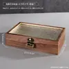 Caixa de Armazenamento de Vidro com Flor de Begônia e Fechadura, Caixa Clássica para Joias, Organizador de Mesa, Decoração de Casa para Toucador