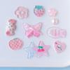 Serie Rosa Brillante Accesorios de Mariposa y Pez Funda para Teléfono Celular Zapatos con Agujeros Material para Manualidades Mayoreo Pj1755