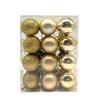 Bolas de Natal 3cm Decoração de Natal 24 Bolas Estilo Europeu para Árvore de Natal Bolas Galvanizadas Decorações de Natal Bolas de Plástico Estilo Luxo Leve