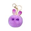 Chaveiro de coelho de pelúcia fofo brinquedo de pelúcia bolsa pingente de chave acessórios fabricantes atacado
