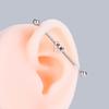 Nuevo Piercing Barra Gruesa 1.2mm Tornillo de Doble Cabeza Europeo y Americano Coreano Amor Cruz Perforación Puente de Oreja Moda Uña Hueso de Oreja