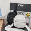 Bolso cruzado de PU de color sólido estilo tooling súper popular de Corea, bolso pequeño negro, bolso de hombro de estilo occidental avanzado, versátil
