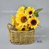 Pintura al óleo de simulación Manojo de Girasoles 10 Sardin Manojo de Girasoles Flor Manojo de Girasoles Estilo Europeo Flor de Botella Decoración del Hogar Estilo Europeo