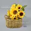 Pintura al Óleo Ramo de Girasoles Decoración para Sala de Estar y Restaurante Accesorios para Fotografía Ceremonia de Inauguración Flor Portátil Forma de Paisaje de Centro Comercial