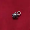 Cuentas colgantes de corona DIY pulsera tejida a mano collar colgante S925 joyería de plata de ley accesorios de plata materiales