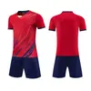 Verano Nuevo Estampado Jersey Niños Estudiante Uniforme de Fútbol Uniforme de Equipo de Entrenamiento Transpirable Absorbe el Sudor Manga Corta Conjunto Personalizado