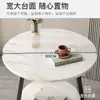 Mesa de centro pequeña mesa auxiliar de sofá doble capa sala de estar mesa redonda pequeña dormitorio simple estante de almacenamiento de mesita de noche balcón mesa de centro pequeña