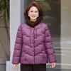 Solapa Engrosada Moda Delgado Temperamento Lentejuelas Elegante Abotonado Nuevo Estilo Chino Tendencia Nacional Ropa de Algodón para Mujeres de Mediana Edad y Mayores