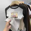 Camiseta Interior Térmica de Forro Polar para Niñas, Manga Larga Raglán, Cálida para Otoño Invierno, Casual, Tallas Mediana y Grande para Niños, Cuello Redondo, Camiseta Superior Cepillada