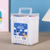 Venda Direta da Fábrica Canetas Marcadoras Brancas de Ponta Dupla para Estudantes, Especializadas para Arte e Pintura, à Base de Óleo, em um Estojo, Canetas Watercolor que Podem Ser Camadas