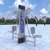 Equipamento de fitness de luxo de alta qualidade para uso externo, coluna dupla, praça ao ar livre em parque comunitário, equipamentos esportivos de segunda geração, novo padrão nacional