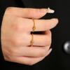 Anel de Miçangas de Transferência do Ano do Zodíaco Corrente de Corda Trançada Feminina Design Nicho Moda Elegante Senso High-End Ouro 18K Não Desbota