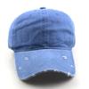 Jiatuo Apparel Boné de Beisebol Lavado Cor Sólida Transfronteiriço Vintage Bico de Pato para Homens e Mulheres Chapéu Jeans Quebra-Sol para Exterior Fábrica