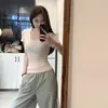 Camiseta Blanca de Cuello en V con Cintura Ajustada, Mangas Largas, Forro Polar de Invierno, Nuevo Estilo 2026, Puro Deseo Ajustada Ajustada Top Chica Picante
