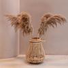 Lanternas de Vento de Bambu Personalizadas, Lanternas de Flores de Chão Tecidas à Mão, Decorações de Feriado para Sala de Estar, Lanternas de Vento e Castiçais para Hotel B&B