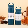 Copo Térmico de Aço Inoxidável Transfronteiriço, Garrafa de Água Esportiva de Aparência Sofisticada e Estilosa, Copo Portátil para Exterior, Copo de Café com Alça, Garrafa de Bico Fino
