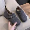 Zapatos Planos Cálidos de Invierno 2026 Zapatos de Mujer Suela Suave Zapatos de Algodón Casuales para Exteriores Zapatos de Piel Sintética Lana para Mujer con Felpa Zapatos Birkenstock para Mujer