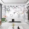 Losa de Fondo de TV de Azulejo Cerámico Modelo 2026 para Sala de Estar, Estilo Chino Nuevo Minimalista Mármol de Piedra Microcristalina Mural de Pared de TV