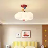 Lámpara de techo para habitación infantil Memphis, estilo crema, creativa y personalizada, colorida, cálida y romántica, adecuada para dormitorios de niños y niñas