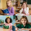 Pegatinas de Tatuaje Transfronterizas Nuevas de Dibujos Animados para Niños, Temporada de Regreso a Clases, Lindas Pegatinas Temporales para Estudiantes y Libros de Papelería de Jardín de Infancia