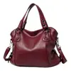 Bolsa de Mão Retrô para Comércio Exterior Transfronteiriço Bolsa Feminina Nova Cor Sólida Simples para o Dia a Dia Grande Capacidade Bolsa de Mãe Bolsa de Ombro Transversal