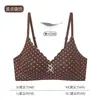 Para Curvas Sutiã Francês de Bolinhas Sem Aro para Mulheres com Seios Pequenos Push-up Suporte Macio Sem Costura Respirável Confortável Fino Lingerie