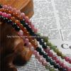 Turmalina natural contas soltas DIY acessórios de joalheria feitos à mão material contas de pulseira Cristal produtos semiacabados atacado
