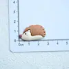 Accesorios de Resina Zorro Erizo Animales Adornos DIY Pegamento de Crema Pegatinas para Funda de Teléfono Pinzas para el Cabello Hebillas de Zapatos Materiales