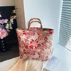 Nova Bolsa de Mão Tote Estilo Chinês Retrô Floral Hanfu Grande Capacidade 2025 Cheongsam Grande Capacidade Moderna Junta de Bambu