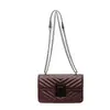 Bolsa Feminina Corrente Personalidade Retro Fashion 2026 Verão Nova Textura Pequena Quadrada Estilosa para o Dia a Dia Ombro Único Transversal