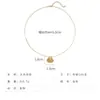 Collar para Mujer Estilo Blogger Coreano Cadena Hueso de Serpiente Collar de Concha Personalizado Concha de Imitación Moda Collar Sencillo