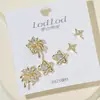 Pendientes Geométricos Originales de Estilo Casual para Mujer, Diseño de Lujo Accesible, Chapado Ecológico Aguja de Plata S925 Tienda Accesorios de Compra al por Mayor