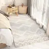 Manta Gruesa Estilo Persa para Mesita de Noche de Dormitorio, Alfombra de Piso Antideslizante y Resistente a Manchas para Sofá de Sala de Estar, Alfombrilla para Pies de Mesita de Noche para B&B, Venta al por Mayor Transfronteriza