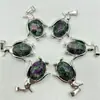 Venta Caliente Transfronteriza Joyería Europea y Americana Accesorios para Collares Cristal Natural Ágata Piedra Preciosa Colgante de Pingüino Aleación Accesorios Ecológicos