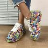 Comercio Exterior Nueva Moda Zapatos Deportivos con Cordones de Suela Gruesa Europeo y Americano Punta Redonda Talla 43 Zapatos Casuales para Pareja