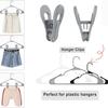 Pinza Blanca para Colgar Ropa Pinza Multifuncional de Plástico para Colgar Ropa Pinza de Dedo para Pantalones Cortos Pinza Redonda de Colores para Niños