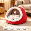 Cama para Gato Semi-Cerrada Linda Universal Cuatro Estaciones Cama para Gato Celebridad de Internet Cama para Perro Cama Cálida de Invierno para Perro Cama para Mascotas Dropshipping