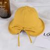 Sombrero de Pescador para Mujer Beige Combinación Perfecta Estilo Coreano Moda Cubre Rostro Estilo Japonés Lazo Verano Delgado Protector Solar Sombrero de Cubeta Protector Solar